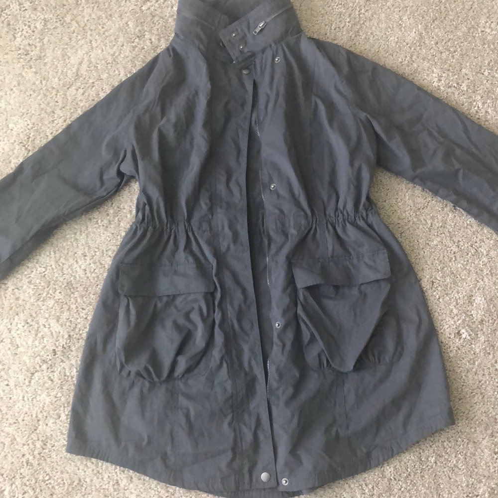 New Grey Rain Coat